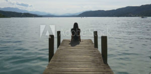 Woman on dock