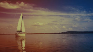 sailboat on river