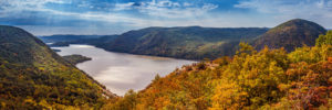 Hudson river valley in early fall
